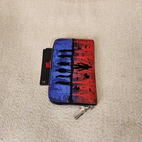 Loungefly Stranger Things Upside Down Shadows Zip Around Wallet NEW - Picture 8 of 14